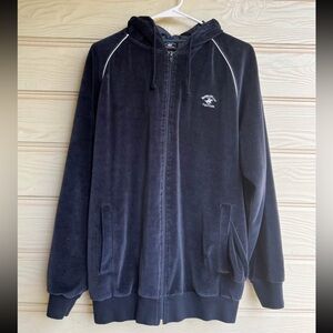 Beverly Hills Polo Club Black Zip-Up Sweater